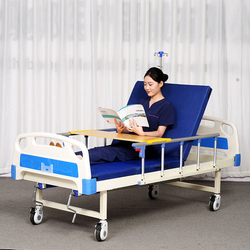 2-Function Manual Medical Bed (with In-Bed Toilet System)