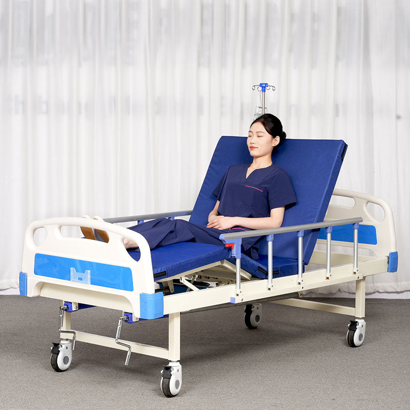 2-Function Manual Medical Bed (with In-Bed Toilet System)