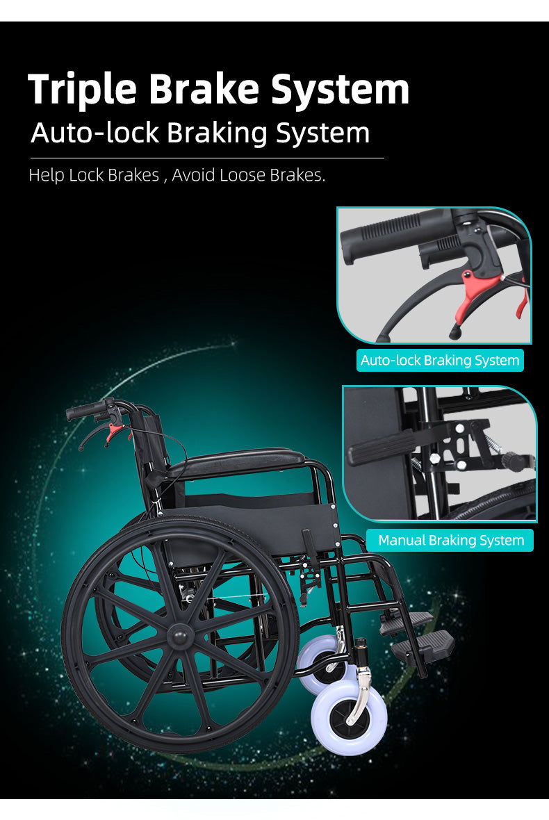 Manual Wheelchair – Carbon Steel Edition