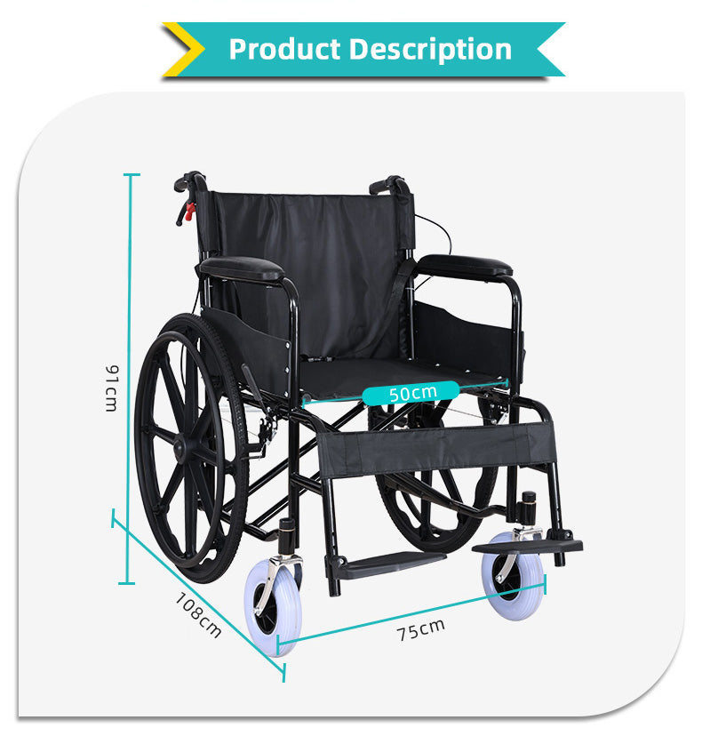 Manual Wheelchair – Carbon Steel Edition