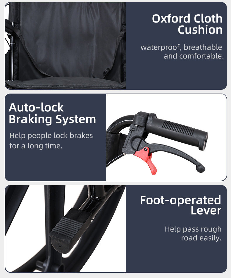 Manual Wheelchair – Carbon Steel Edition