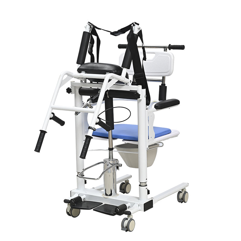 Hydraulic Patient Transfer Chair with lifting lever and cradle