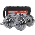 Chrome Dumbbell Set 20kg with Case