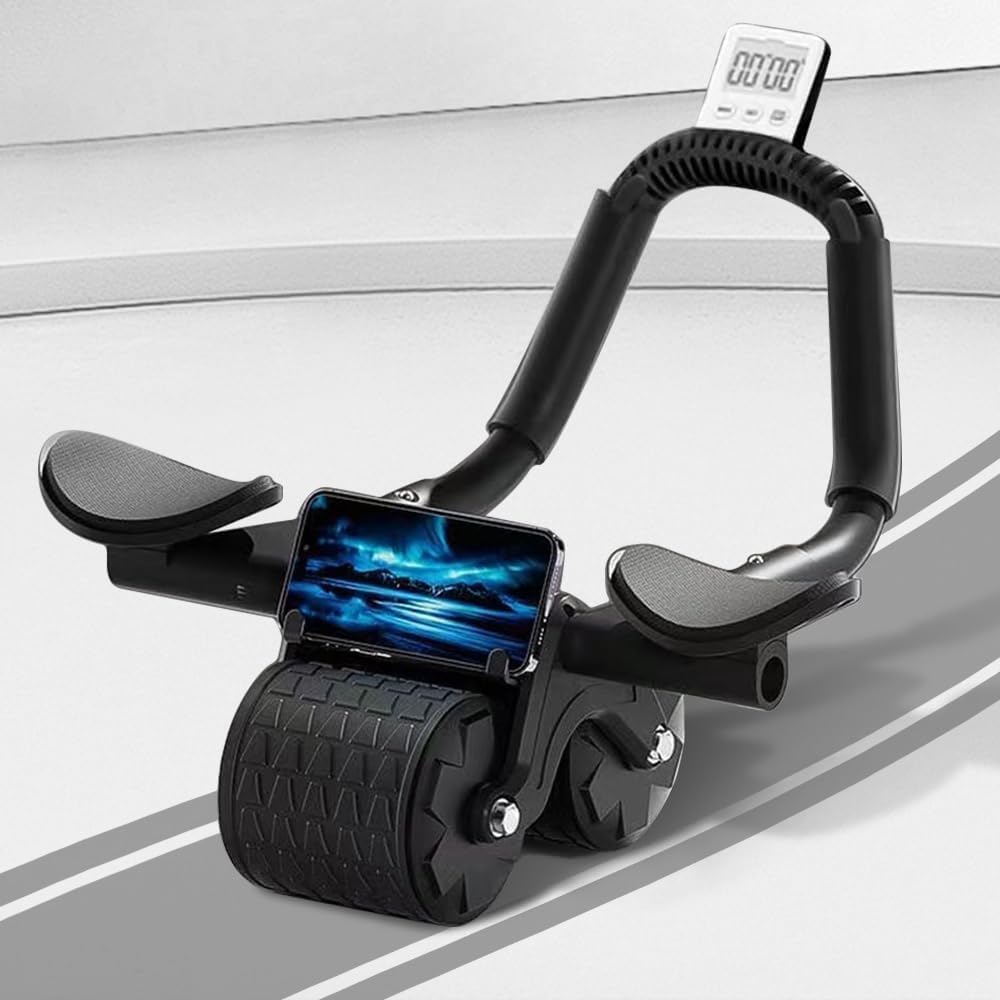 Abs Roller with Elbow Support & Auto Rebound