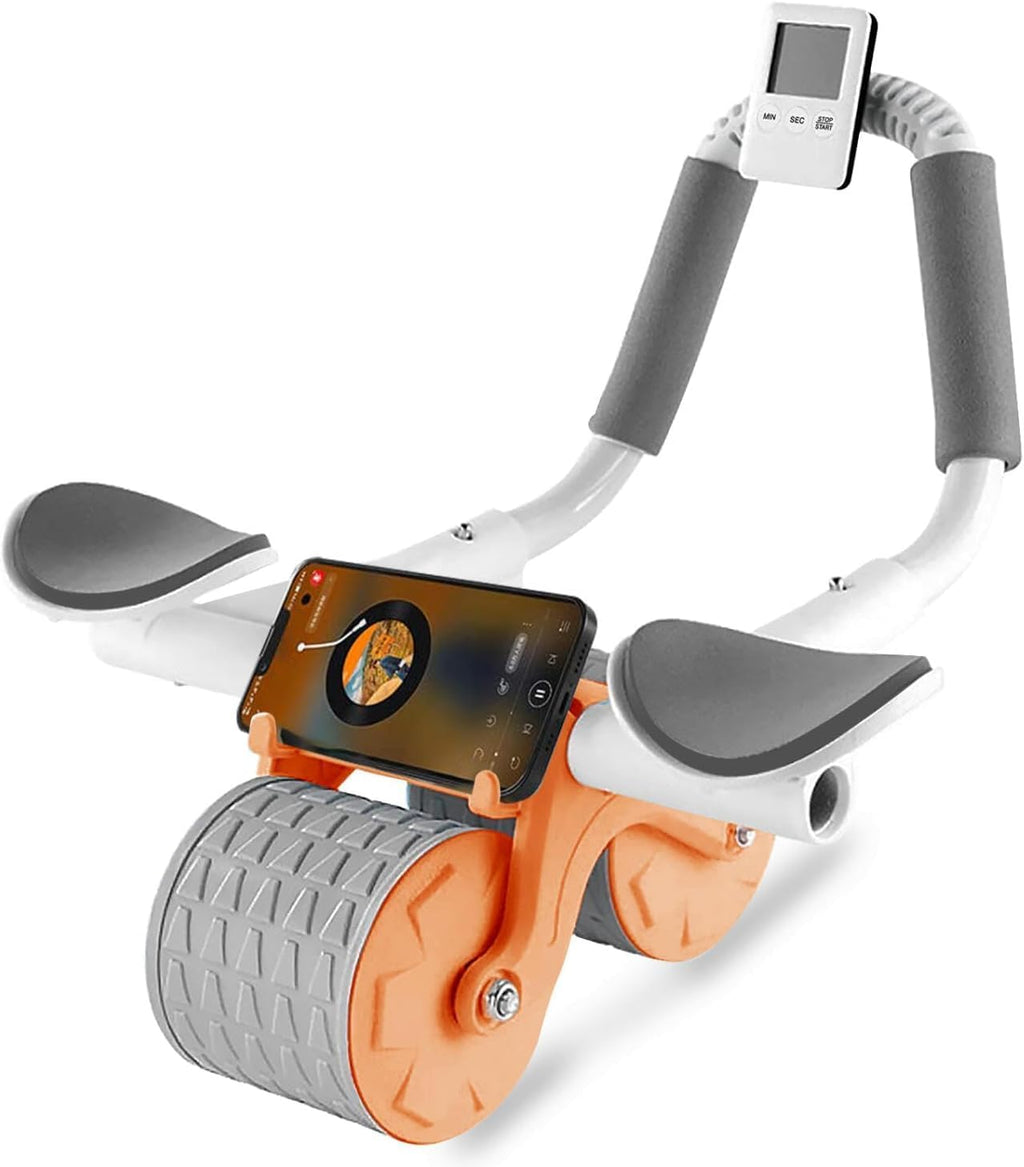 Abs Roller with Elbow Support & Auto Rebound