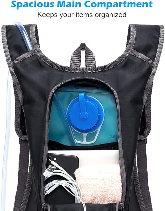 Hydration Backpack with 2L Water Bag
