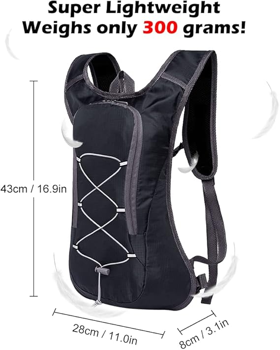 Hydration Backpack with 2L Water Bag