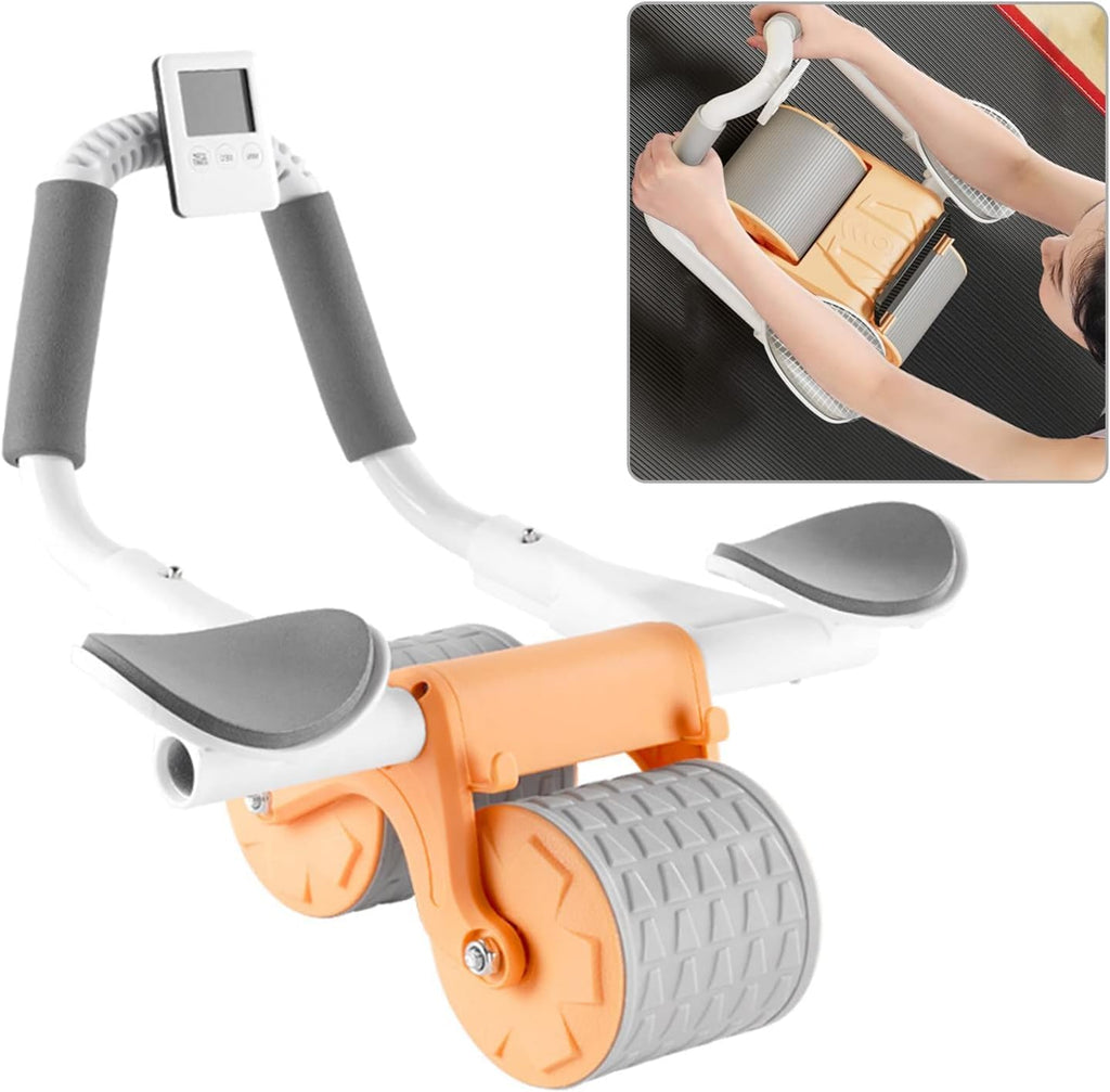 Abs Roller with Elbow Support & Auto Rebound