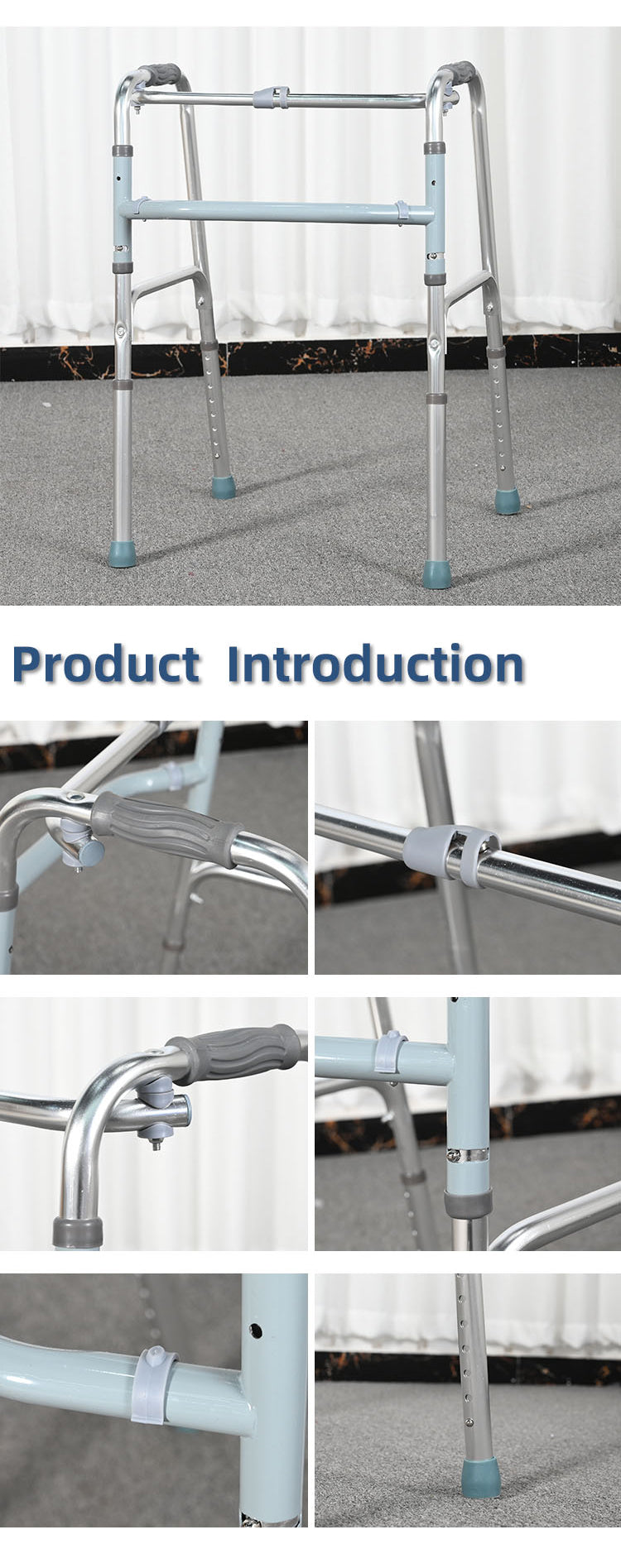 Walking Aid - Front View with Dimensions