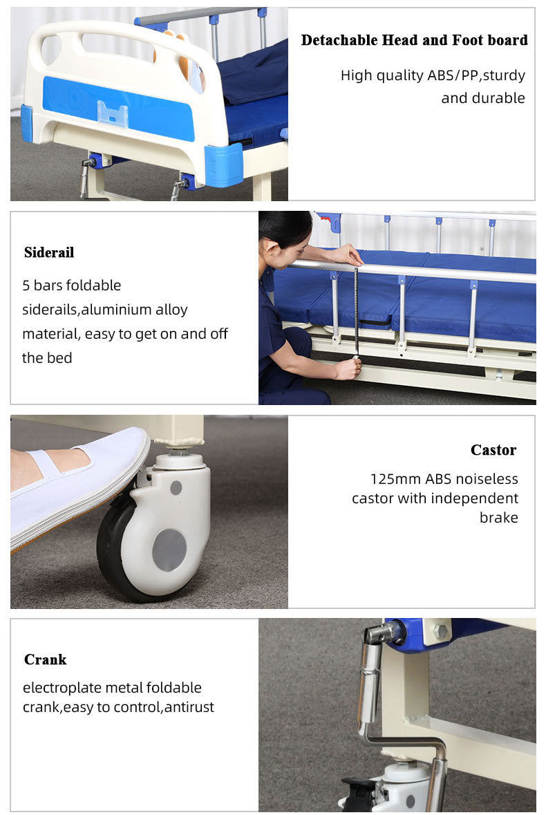 2-Function Electric Medical Bed (with In-Bed Toilet System)