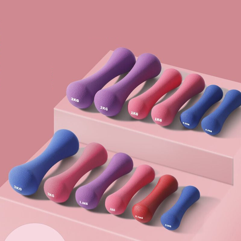 Aerobic Dumbbell - Neoprene Coated Bone Shape(Pair)