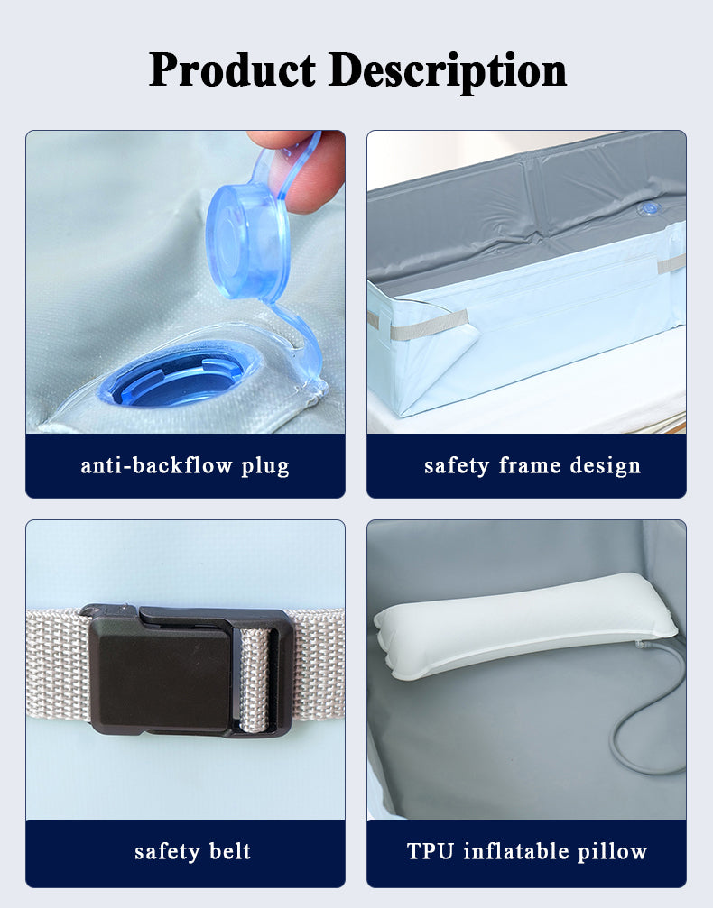 Foldable Bathing Mattress - Eco-Friendly PVC Material