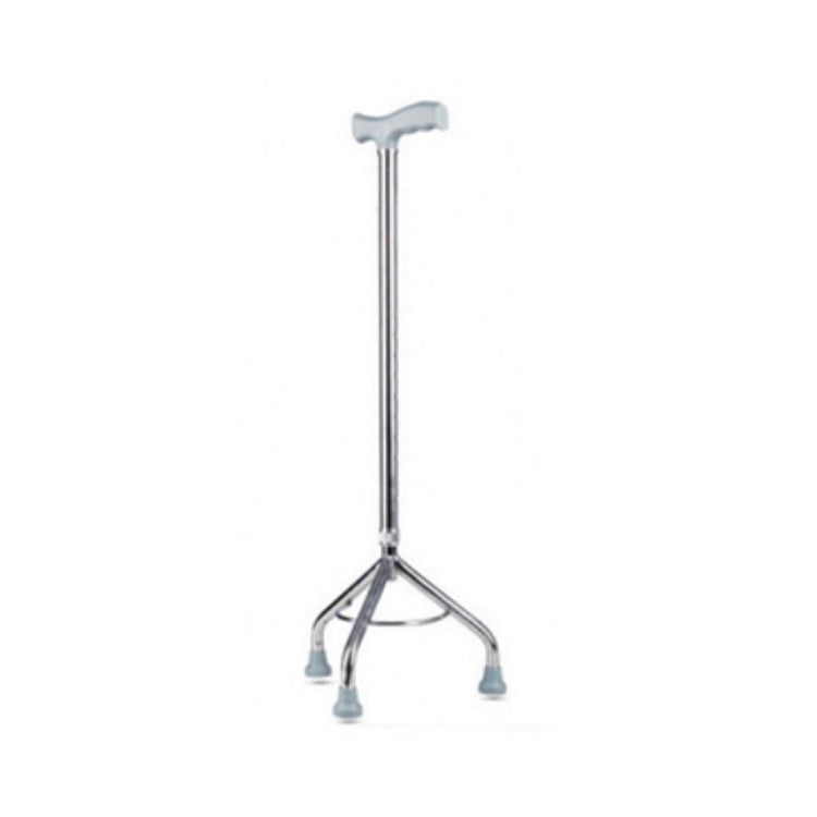 4-Leg Quad Walking Cane - Chrome Finish