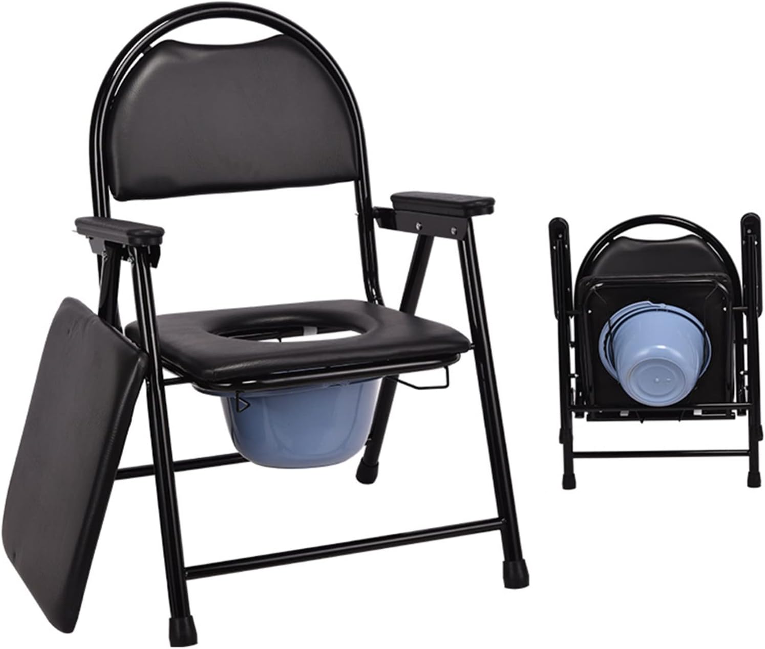 Folding Bedside Commode Chair