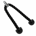 Tricep rope cable attachment on white background