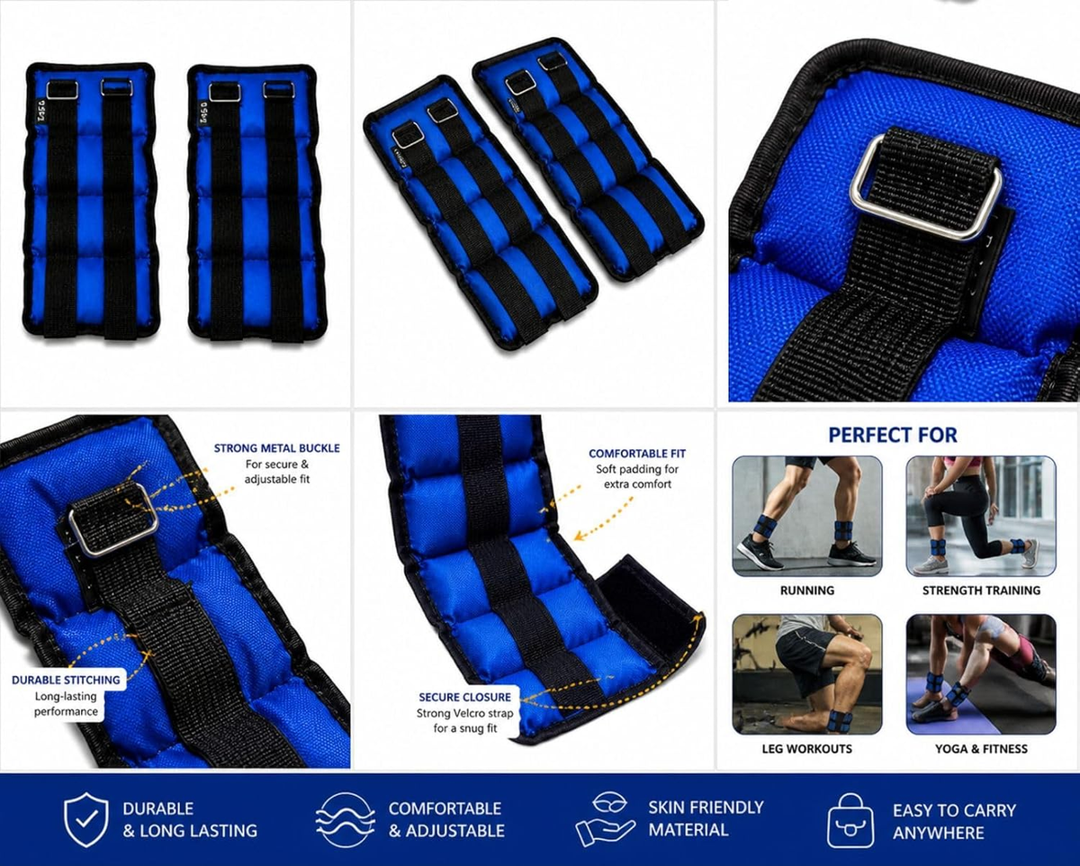 Ankle and wrist weights product features