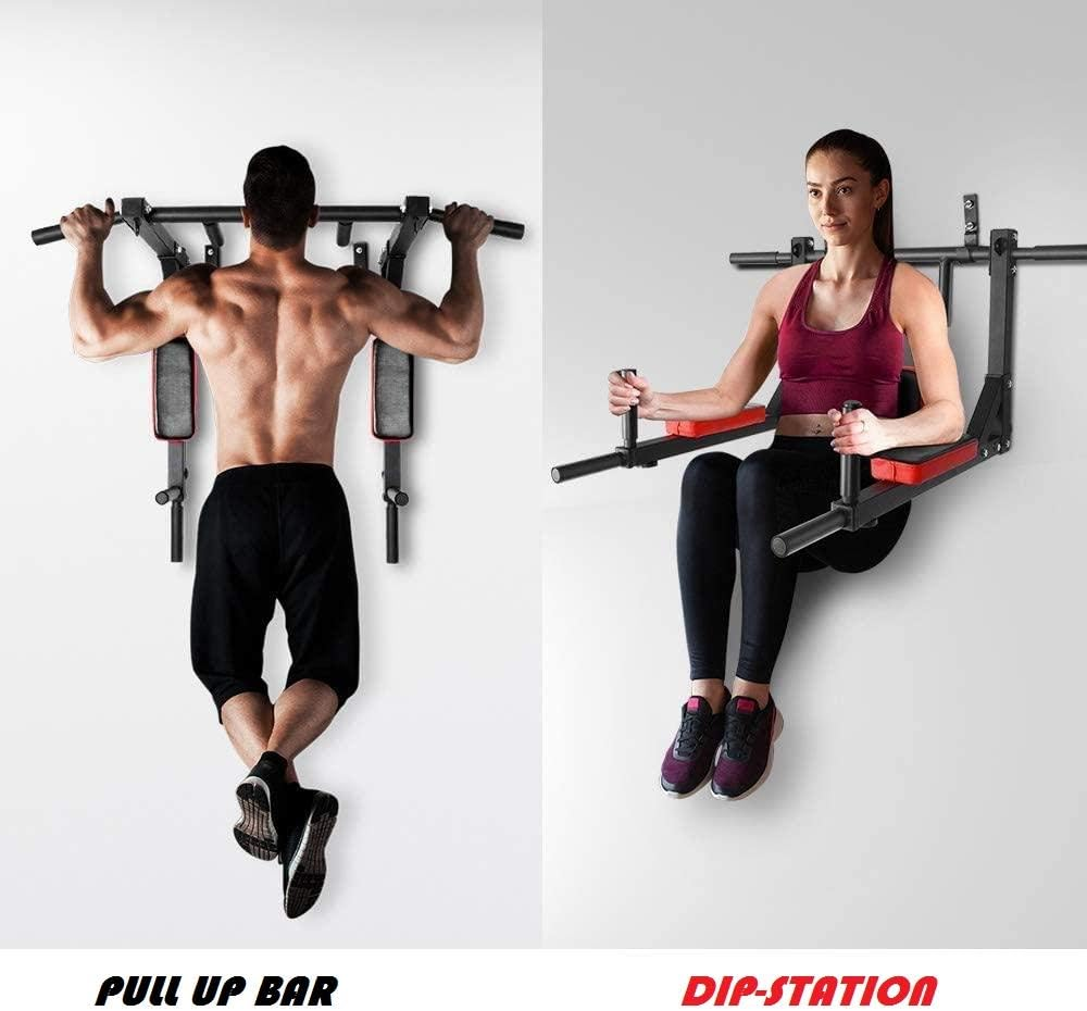 Pull Up and Dip Bar exercise demonstrations